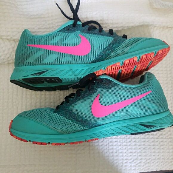 Nike Women's Zoom Fly 630995-301 Blue Turquoise Running Sneakers Size 10.5 US - Picture 9 of 12